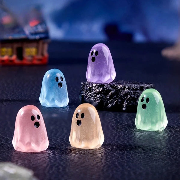 Mini figurines fantômes phosphorescentes Halloween, lot de 10/20/50