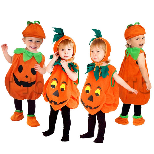 Costume citrouille enfant avec chapeau