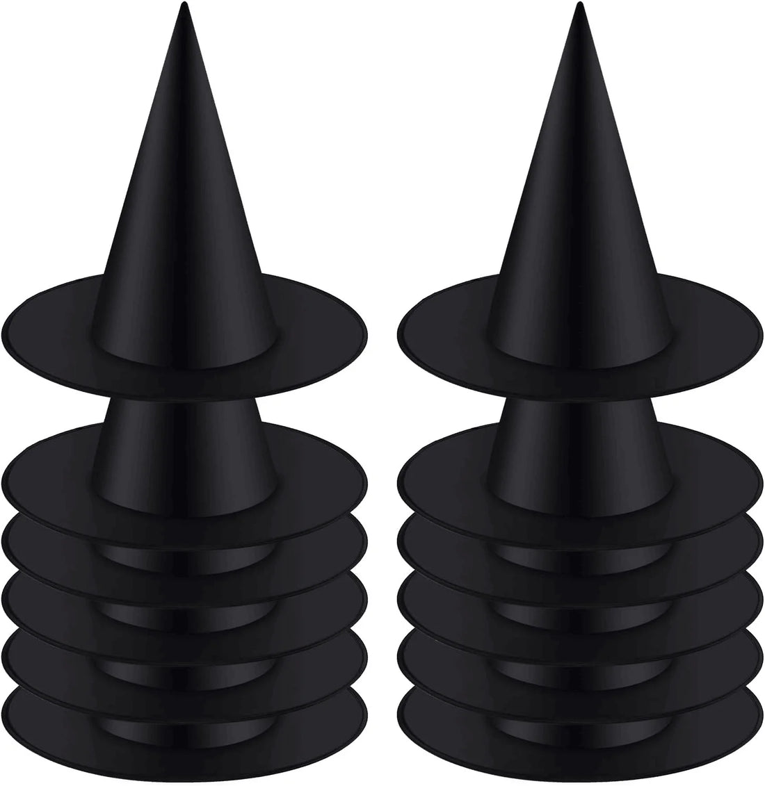 Chapeaux sorcière noirs à suspendre, lot 12