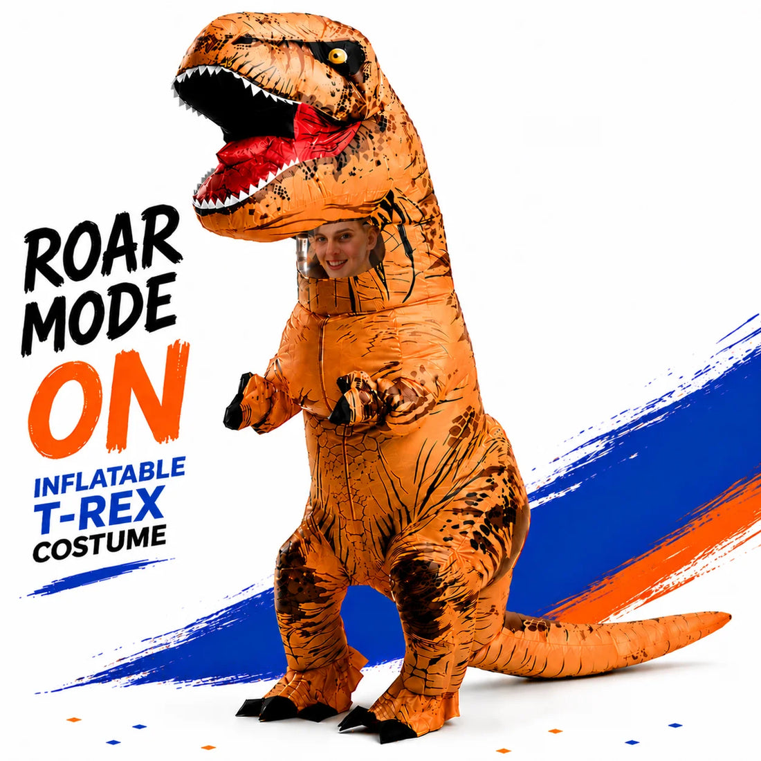 Costume gonflable T-Rex adulte