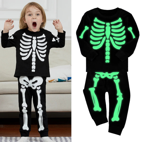Pyjama squelette lumineux enfant