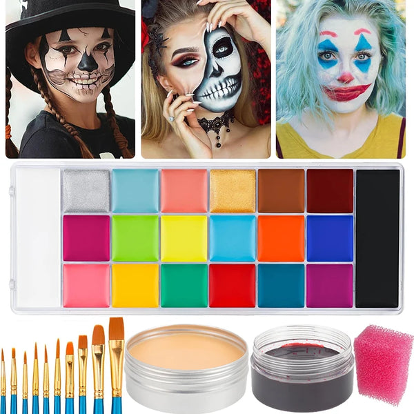 Palette maquillage 12/20 couleurs avec faux sang
