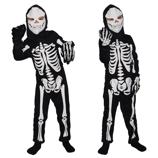 Costume squelette zombie enfant avec masque