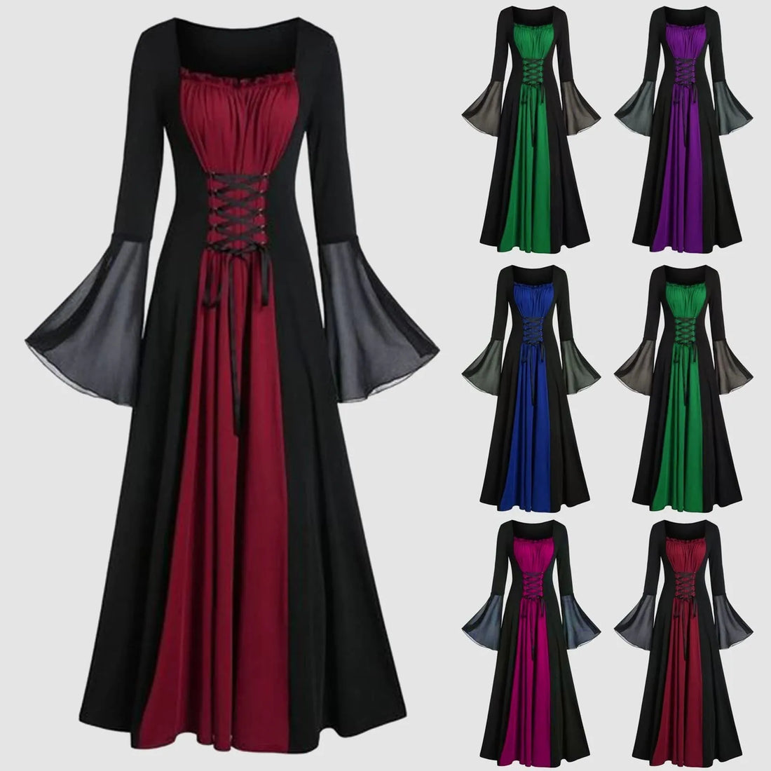 Robe vampire Renaissance femme, style médiéval