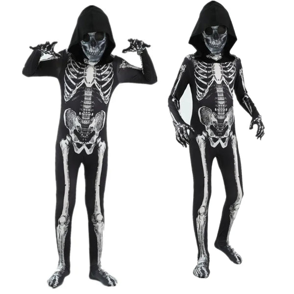 Costume faucheuse squelette à capuche