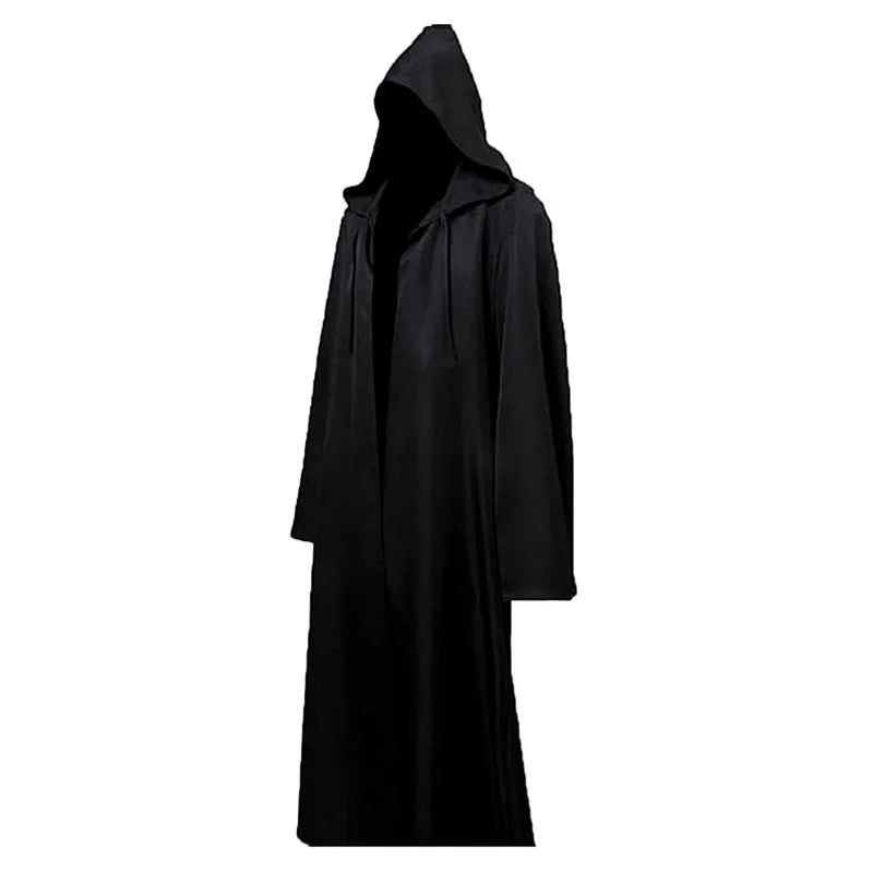 Robe noire à capuche de faucheuse