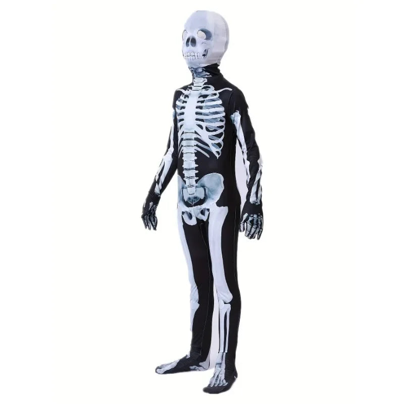 Combinaison squelette enfant avec masque