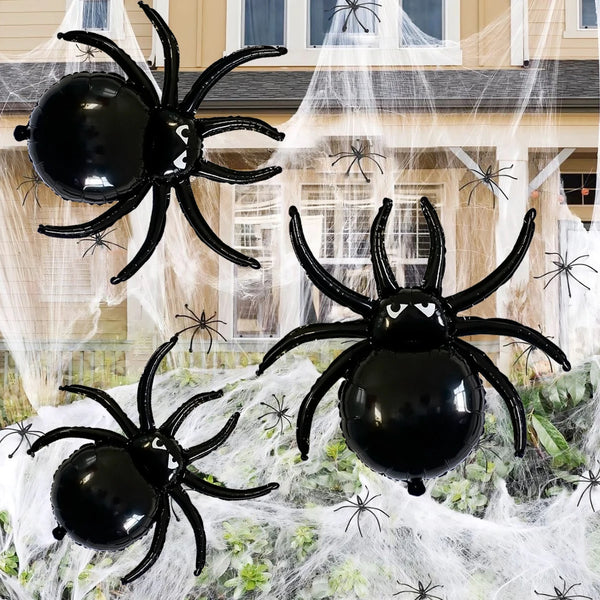 Ballons araignée noire, lot de 3