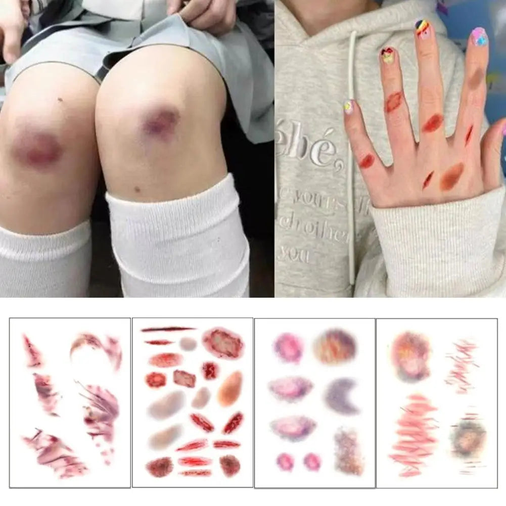 Tatouages blessures et cicatrices, faux sang